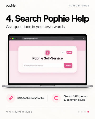 Search Pophie Help