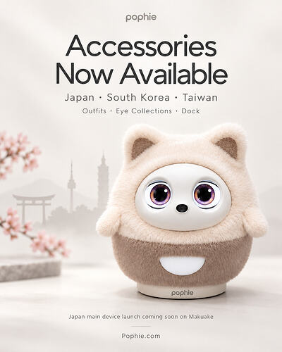 Pophie Accessories Are Now Available in Japan, South Korea & Taiwan 🎉