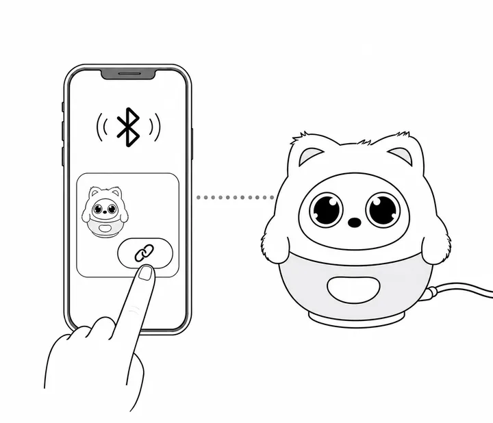 Pophie via Bluetooth toevoegen in de App